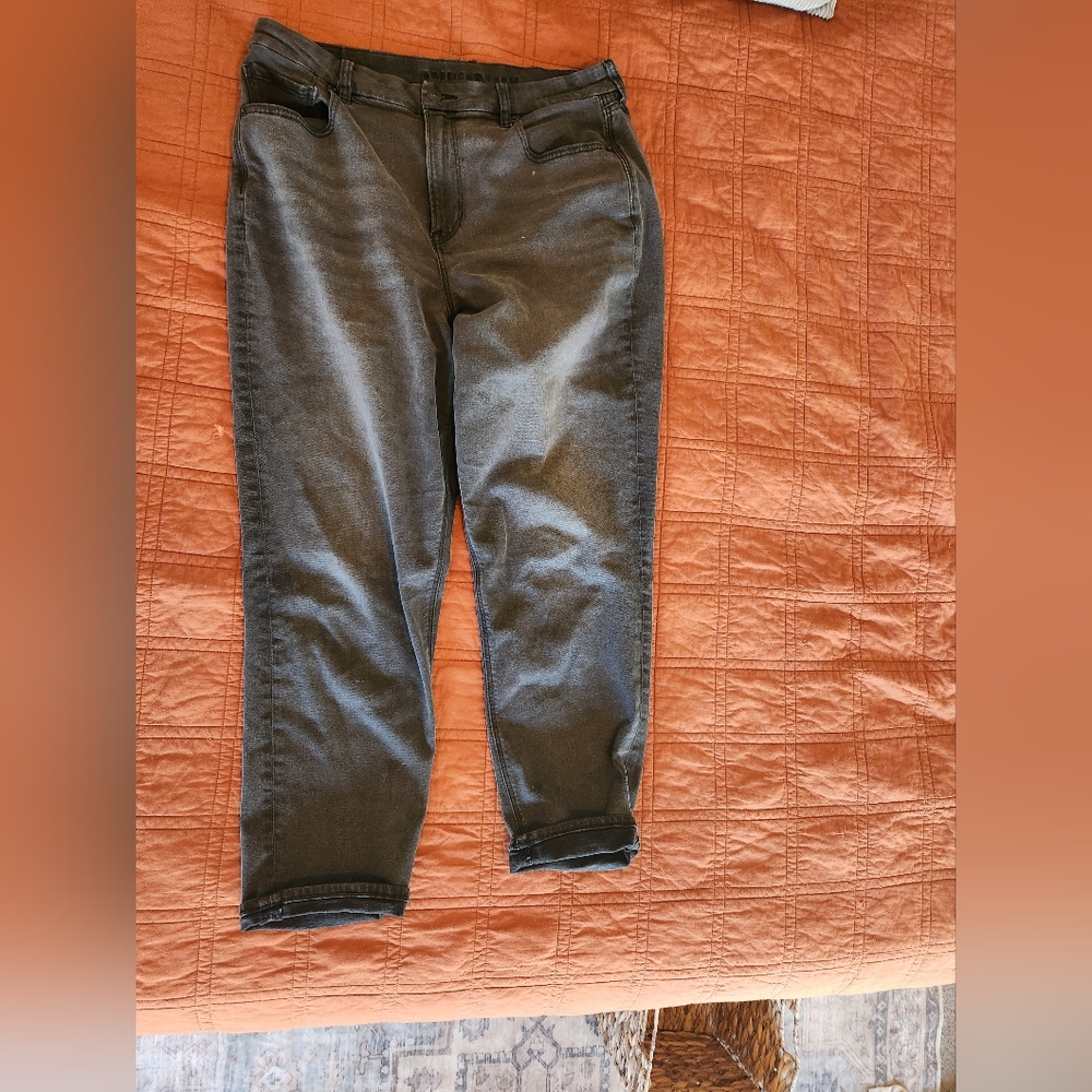 Dark Gray Denim Jeans